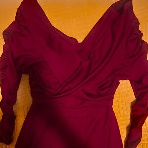 Dressy Jumpsuit With Gathered Legs and Sleeves